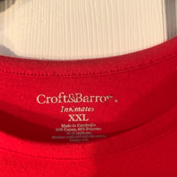 Croft & Barrow Pajama top. Martini, bubbles, stars - Picture 4 of 7